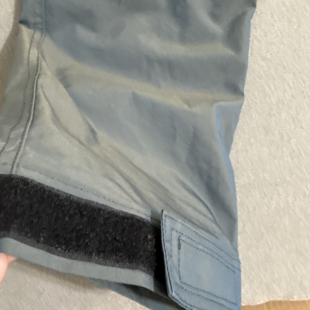 Vintage Pants Mens Large Cargo Combat Nylon IRIDESCENT Zip Pockets Y2K Rave - Picture 2 of 16